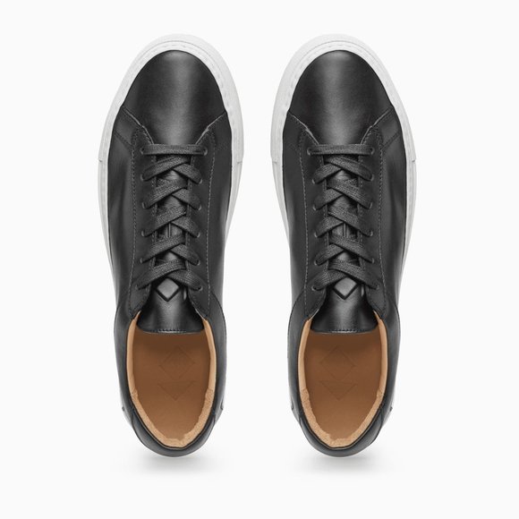 KOIO (NEW IN BOX) - Capri Low Top Leather Sneaker in Onyx - Picture 4 of 11